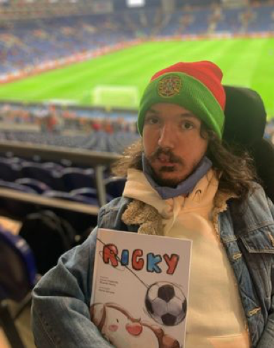 Ricardo Monis, escritor português e criador do livro “Ricky”, que fala da história de um garoto apaixonado por futebol
