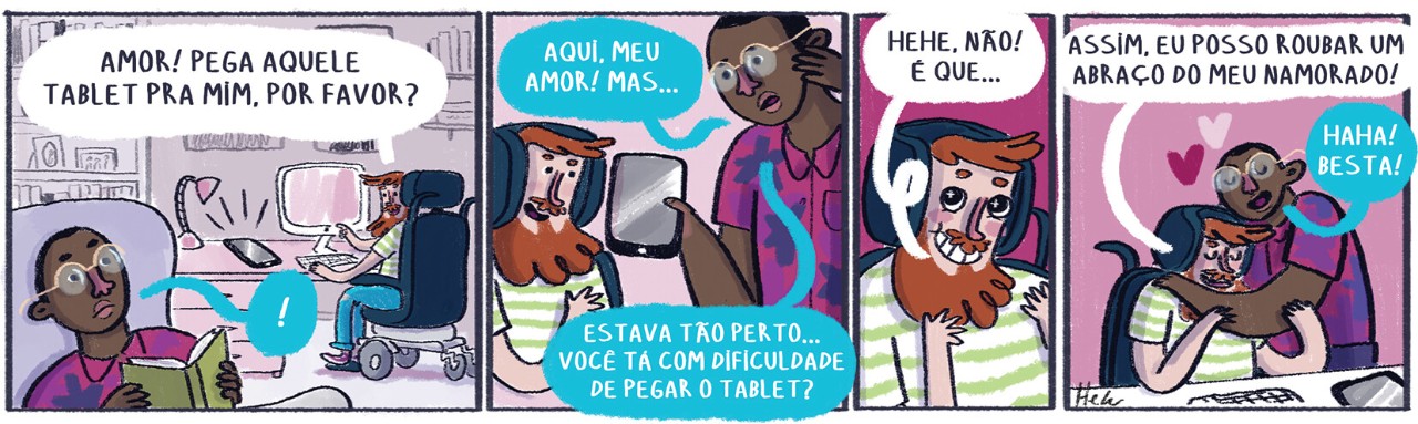 Quadrinhos que dão vida a campanha