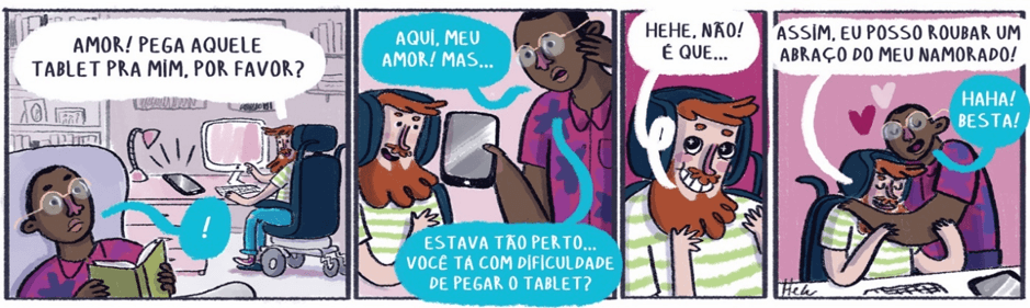 Quadrinhos que dão vida a campanha 1